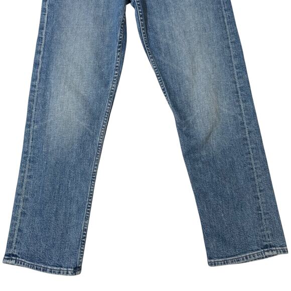 MOTHER SUPERIOR Tomcat Jeans High Rise Ankle Length Button Fly Blue 28” Waist - Picture 8 of 15